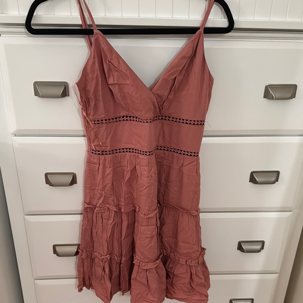 Francesca's Collections Pink Sleeveless Sundress